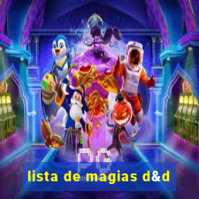 lista de magias d&d